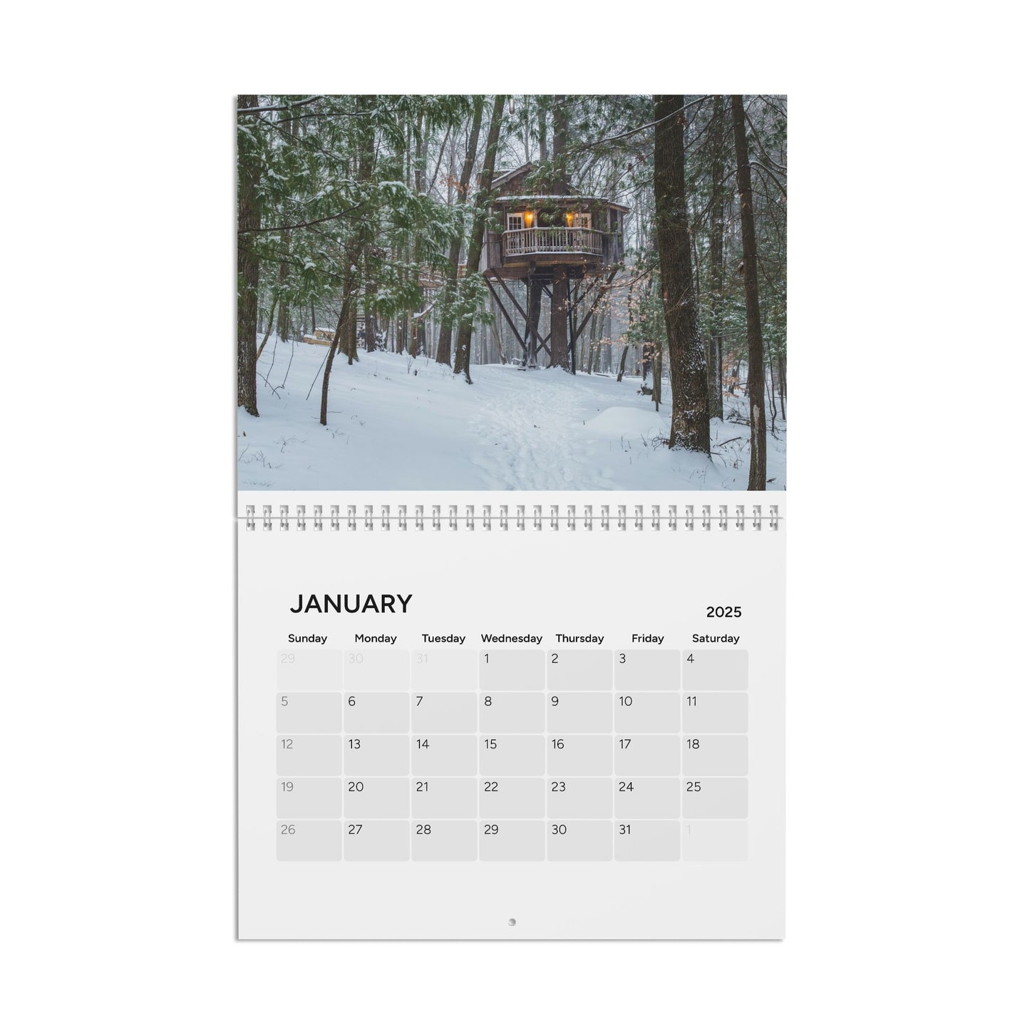 Calendar 2025 Mohican Treehouse